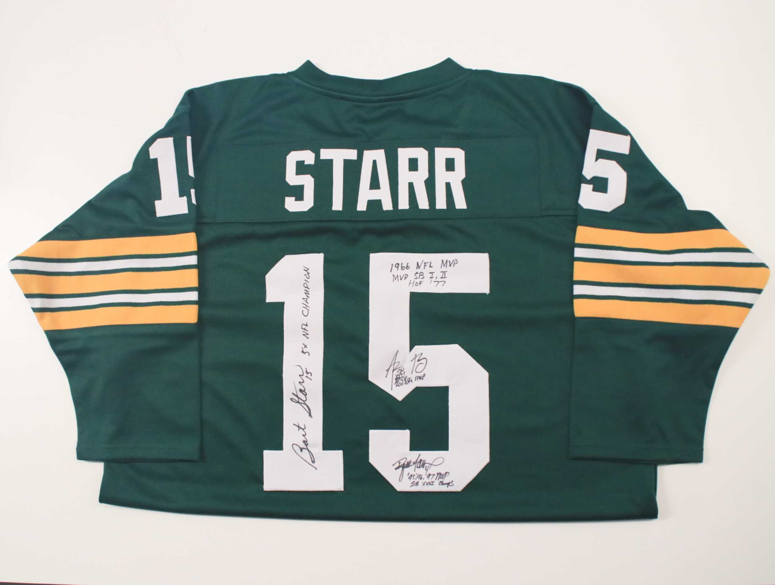 bart starr autographed jersey