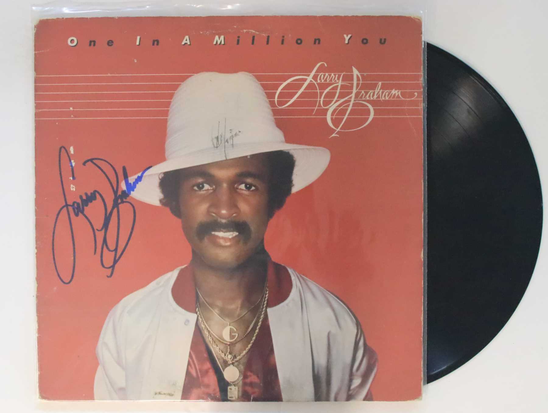 Larry Graham Signed Autographed One In a Million You Record Album w Proof Photo