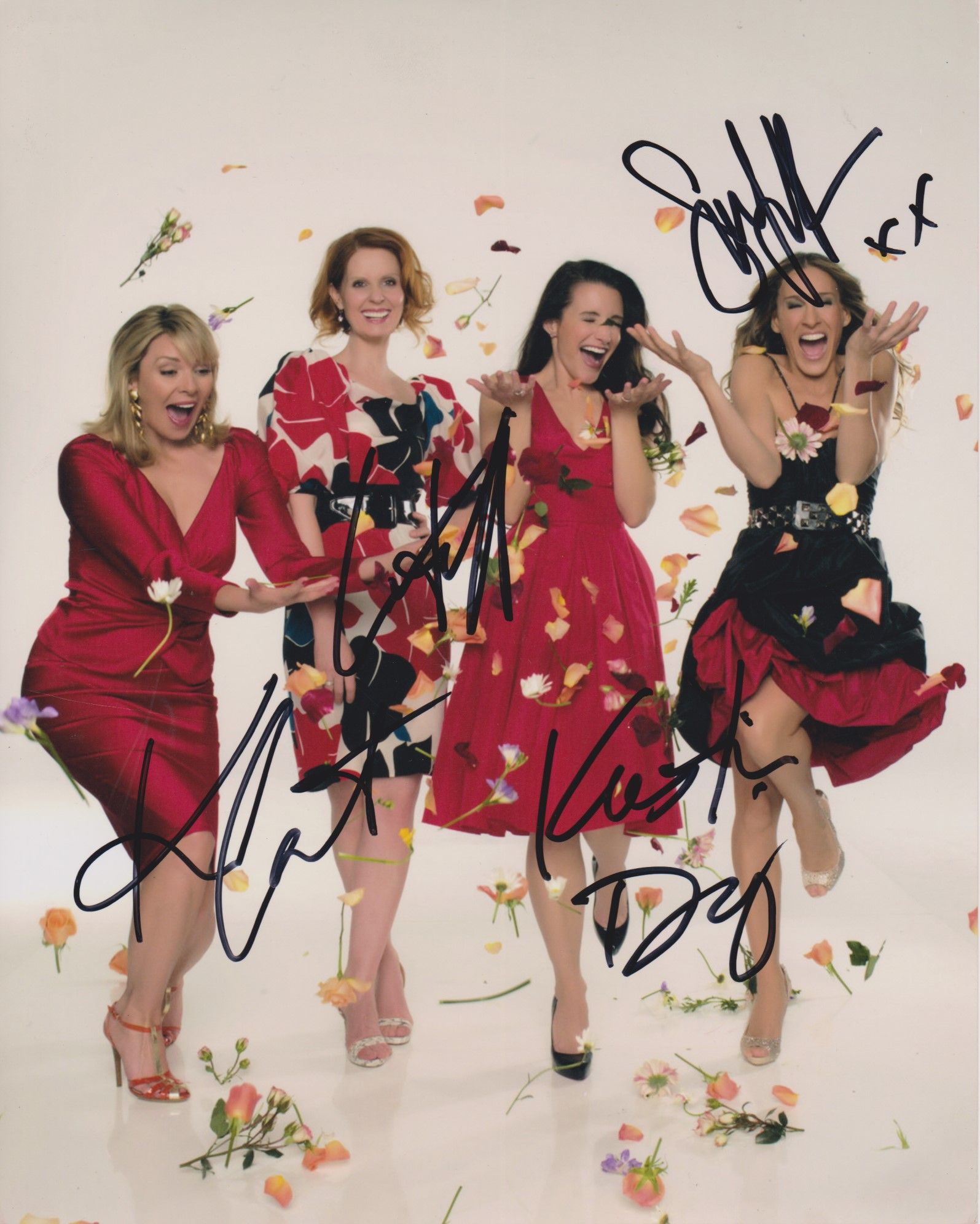 Aacs Autographs Sex In The City Cast Autographed Glossy 8x10 Photo