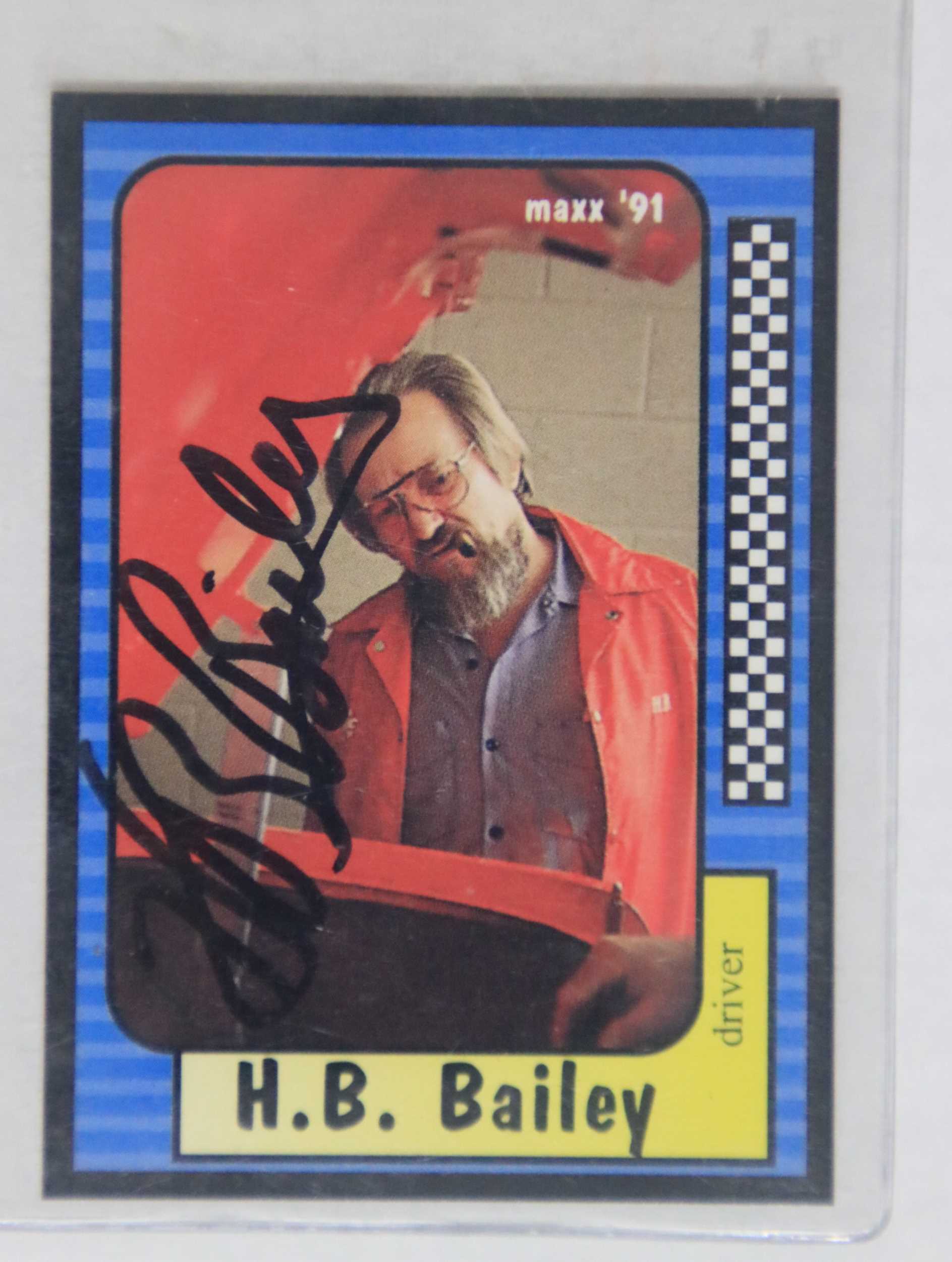 AACS Autographs H B Bailey d 2003 Autographed 1991 Maxx Auto aacs-autographs-h-b-bailey-d-2003-autographed-1991-maxx-auto