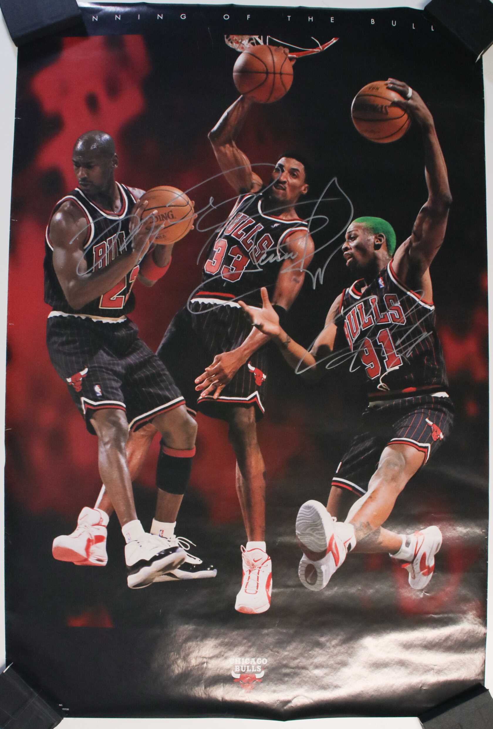 .com: Michael Jordan Scottie Pippen and Dennis Rodman - Canvas Art  Print: Posters & Prints