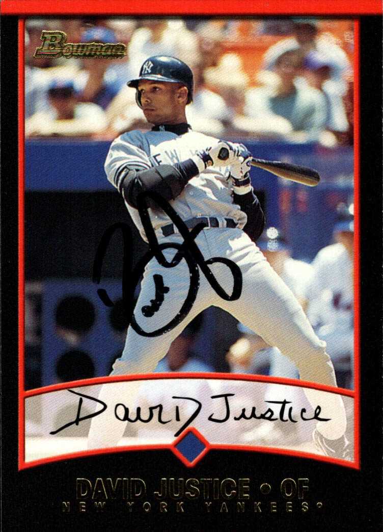 david justice baseball card