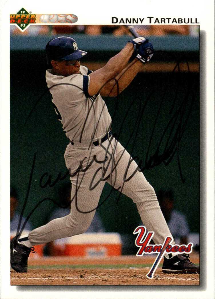 AACS Autographs Danny Tartabull Autographed 1992 Upper Deck Baseball