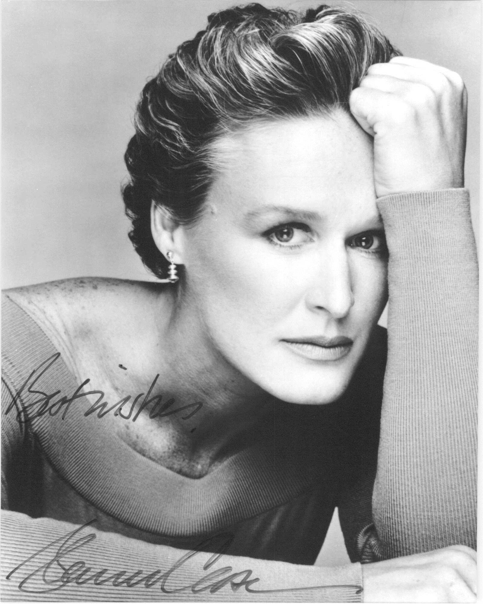 Aacs autographs glenn close autographed glossy 8x10 photo