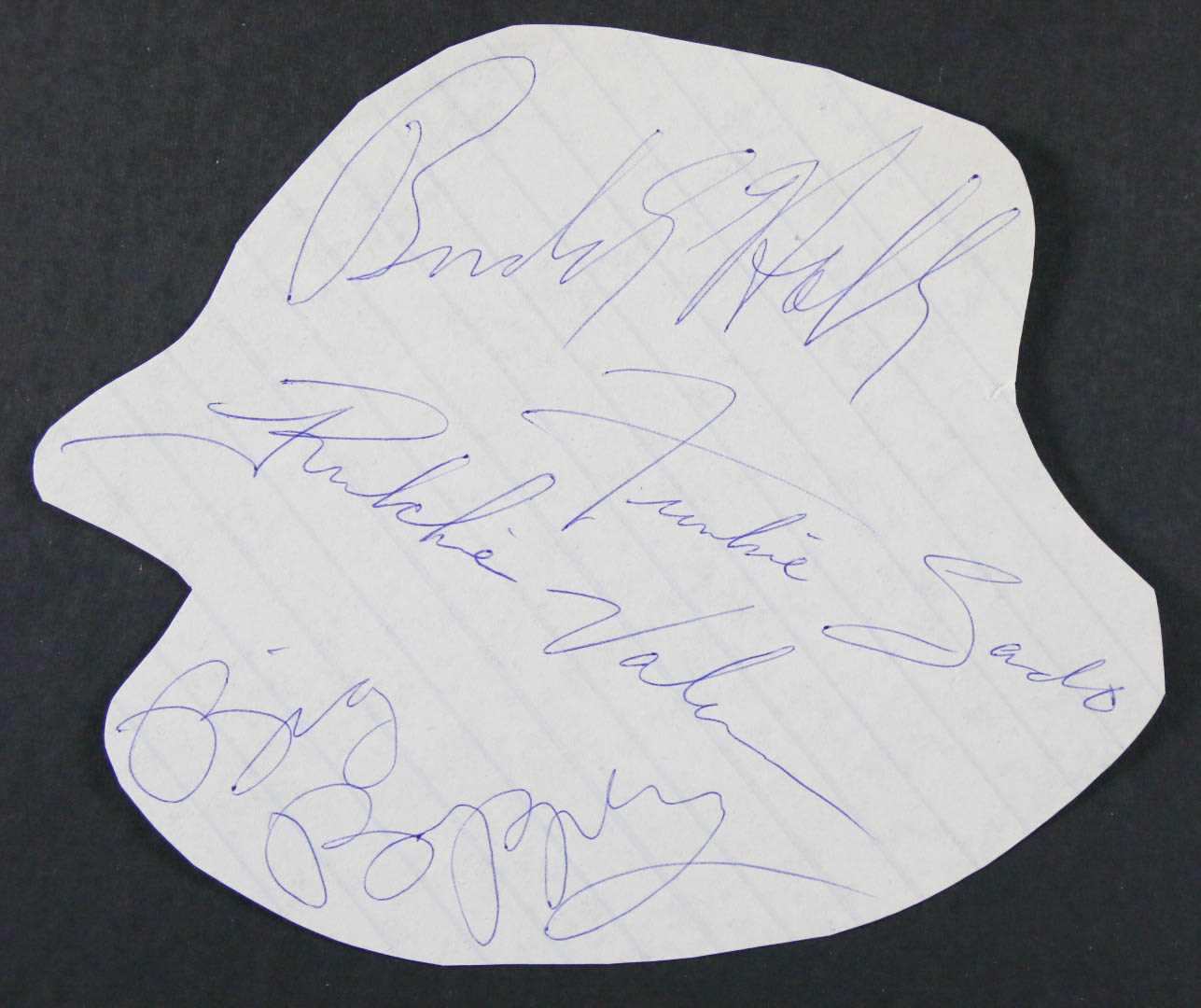 AACS Autographs Buddy Holly, Big Bopper, Ritchie Valens & Frankie