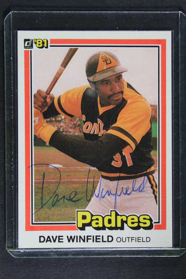 AACS Autographs Dave Winfield Autographed 1981 Donruss Baseball Card