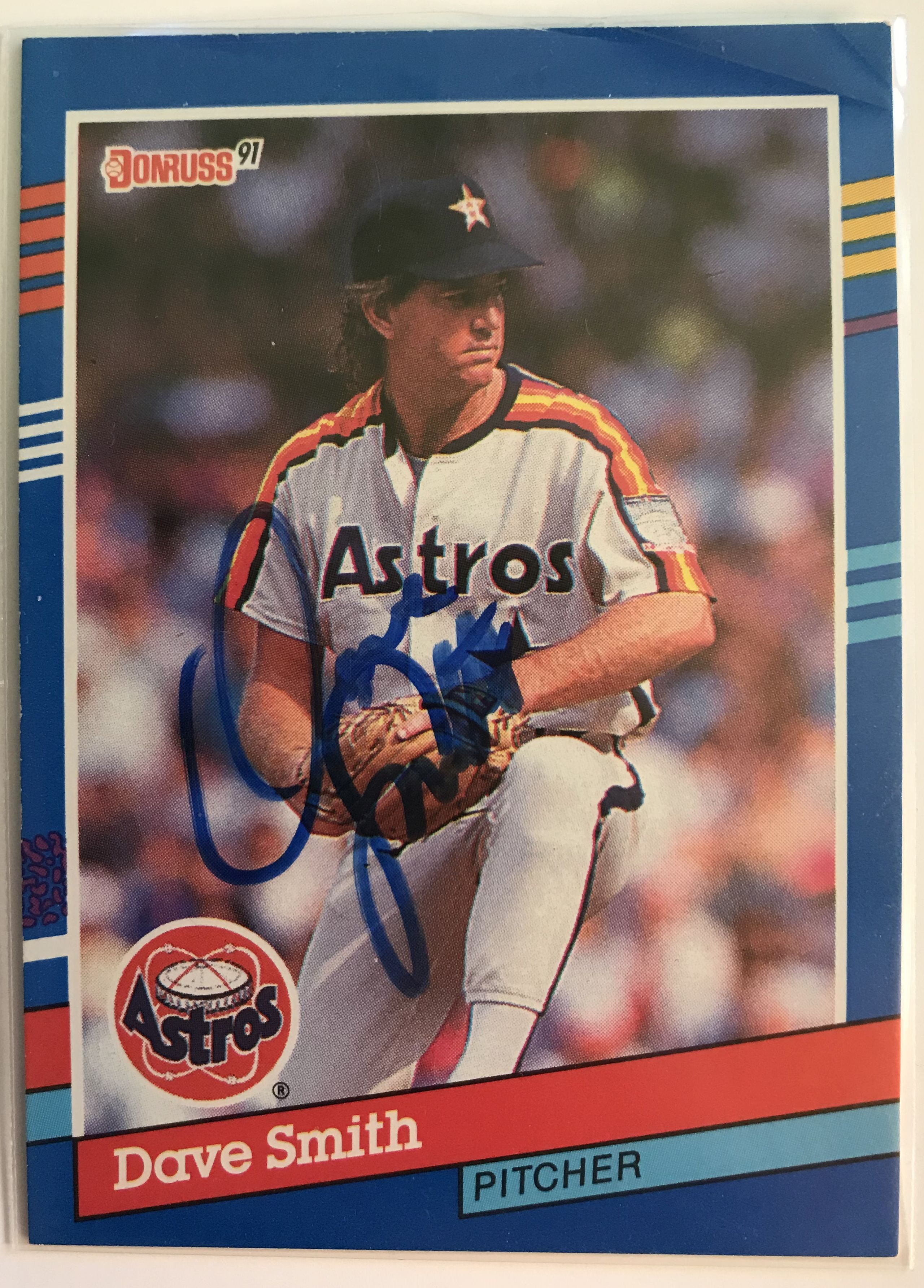 AACS Autographs Dave Smith (d. 2008) Autographed 1991 Donruss Baseball