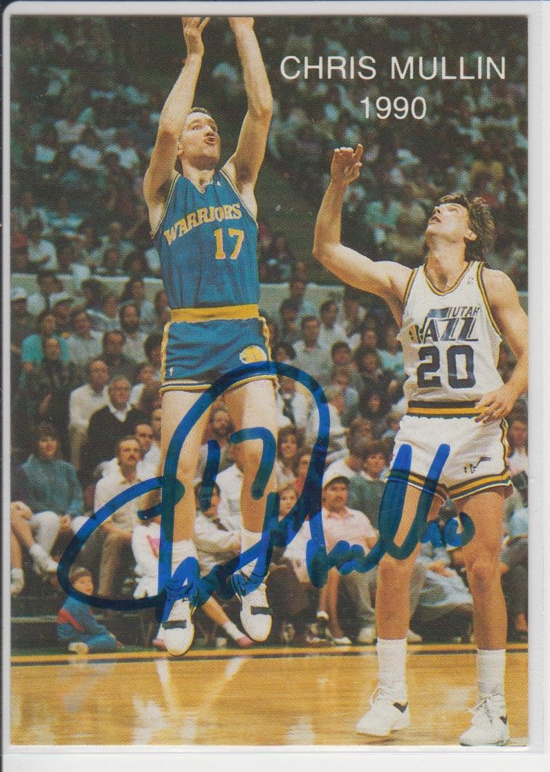 chris mullin signed basketball