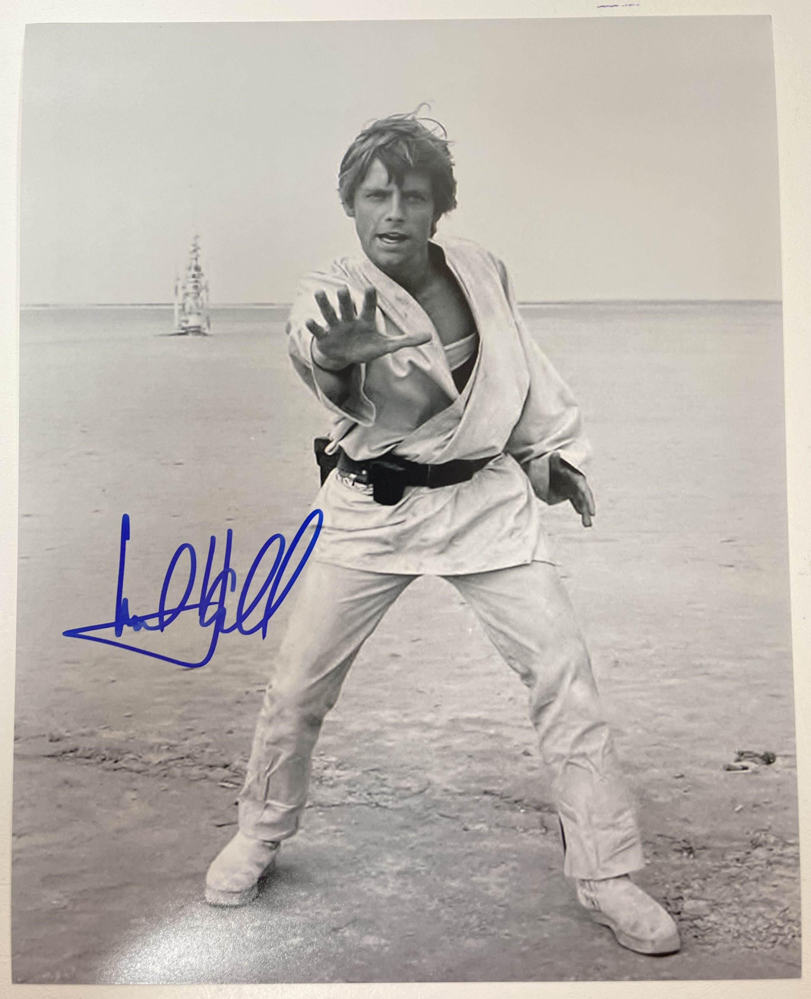 AACS Autographs Mark Hamill Autographed "Star Wars" Glossy 8x10 Photo