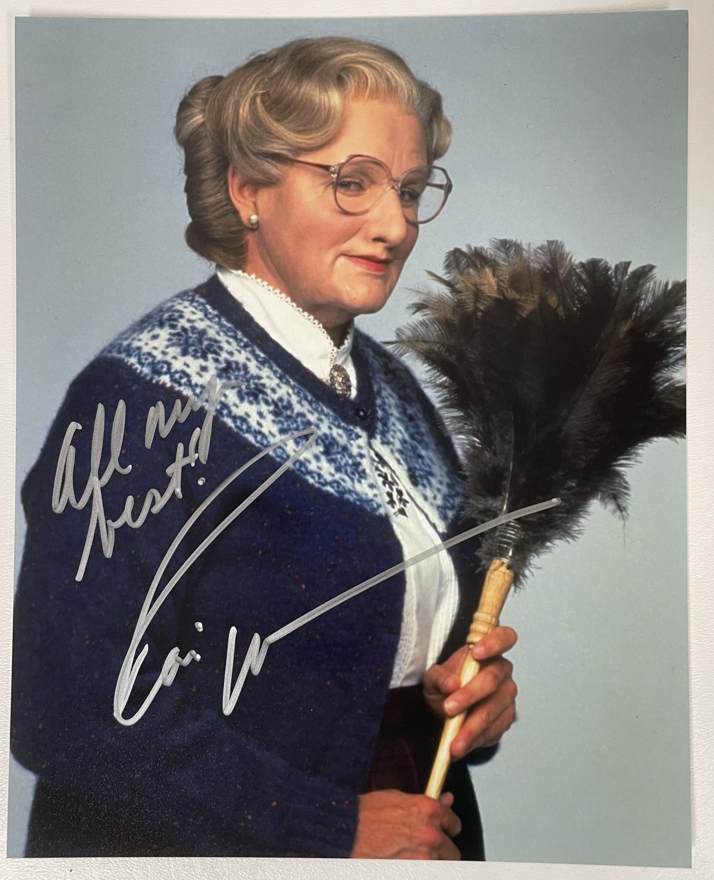 AACS Autographs Robin Williams d 2014 Autographed Mrs Doubtfire 