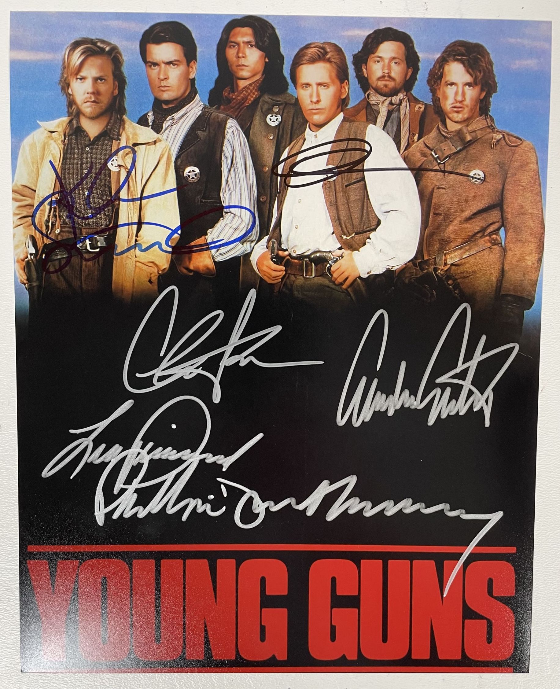 AACS Autographs Young Guns Cast Autographed Glossy 8x10 Photo