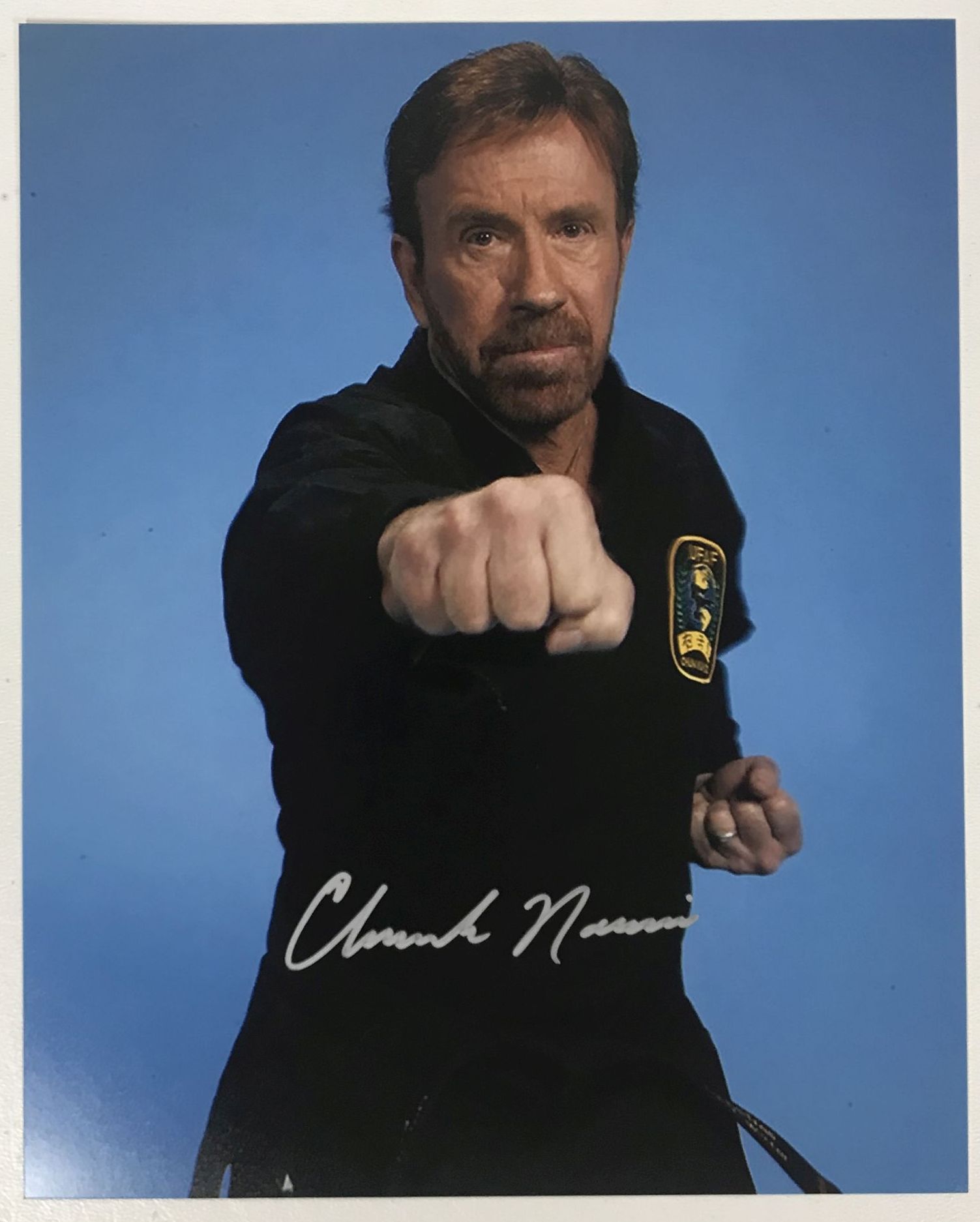 AACS Autographs Chuck Norris Autographed Glossy 8x10 Photo
