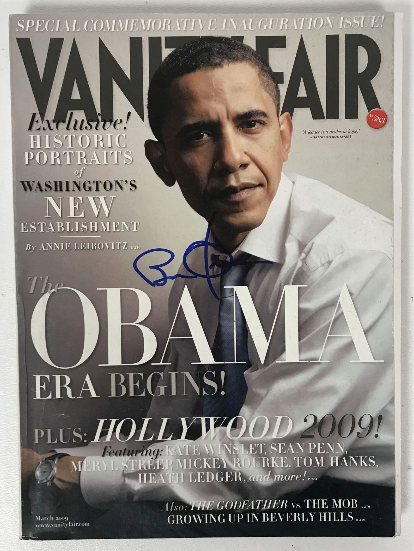 AACS Autographs Barack Obama Autographed Complete "Vanity Fair" Magazine