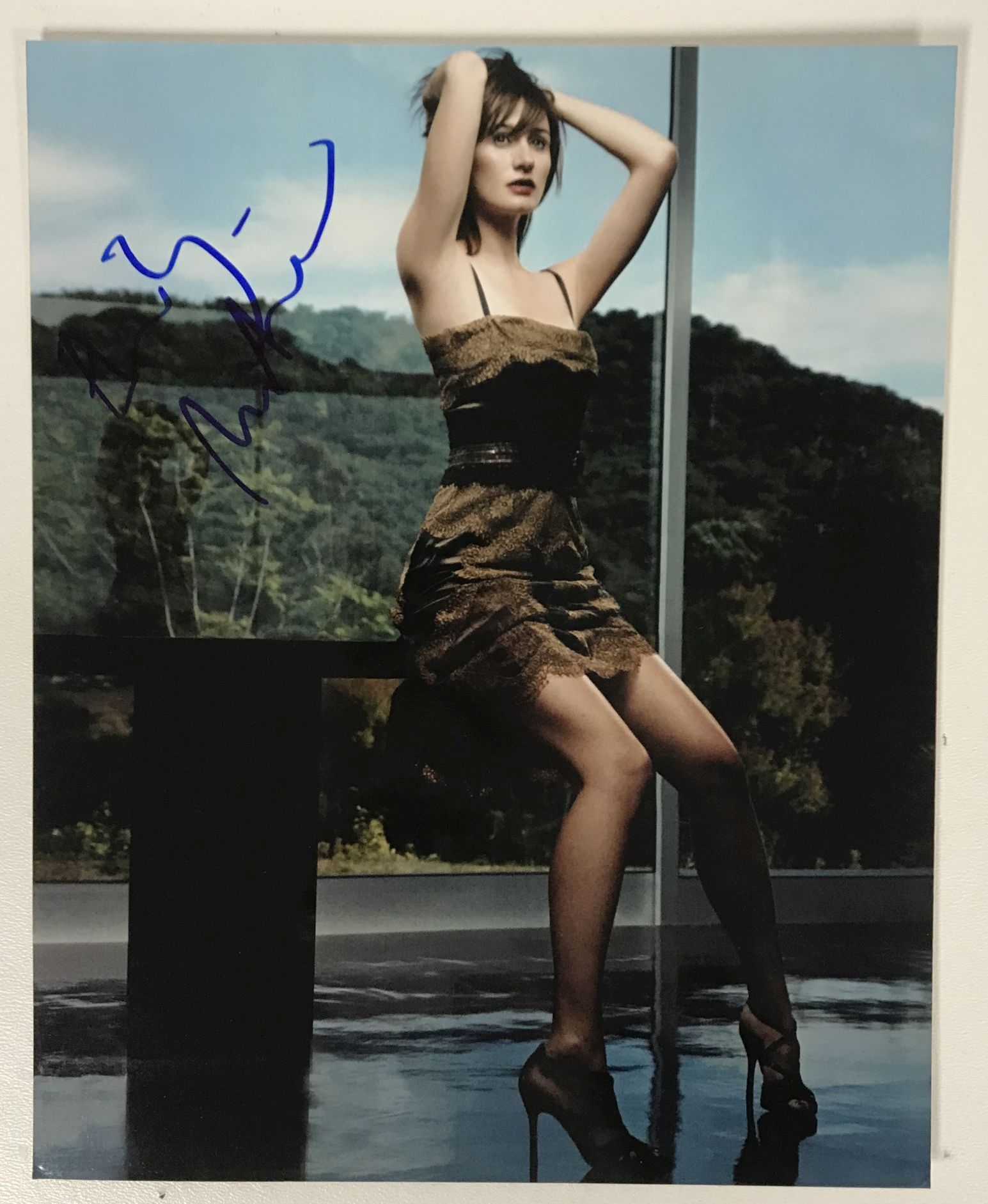 Aacs Autographs Emily Mortimer Autographed Glossy 8x10 Photo 
