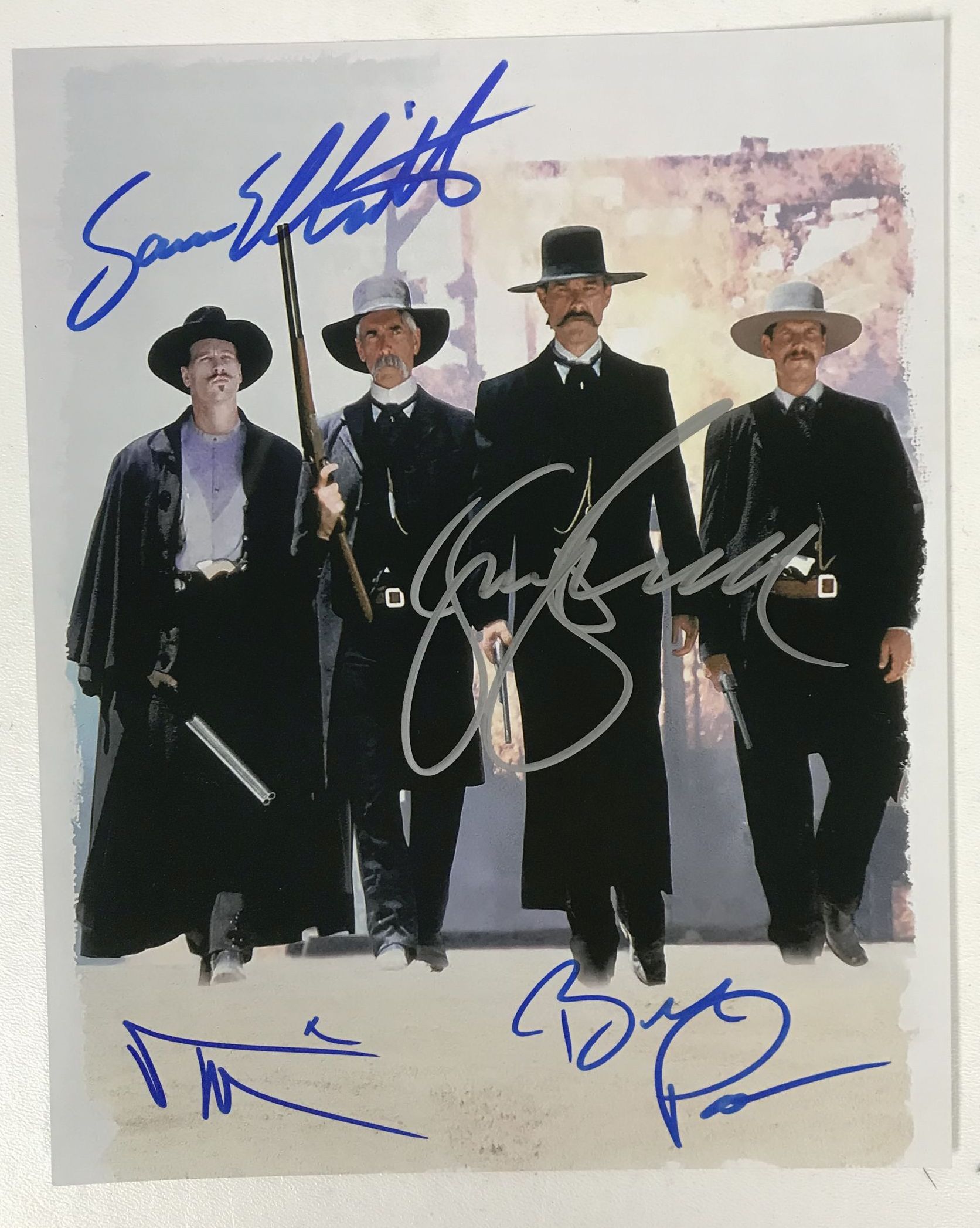 AACS Autographs Tombstone Cast Autographed Glossy 8x10 Photo