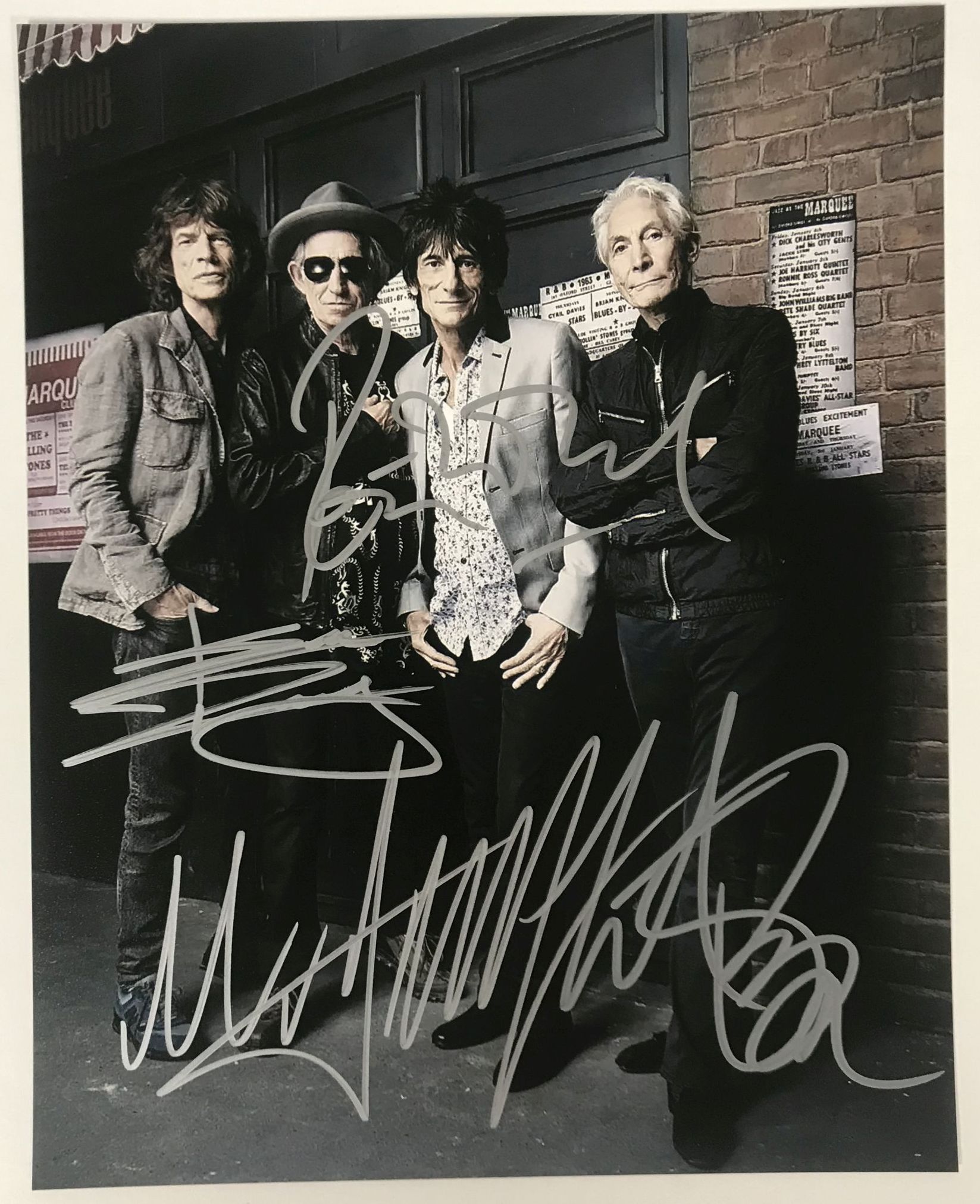 AACS Autographs The Rolling Stones Band Autographed Glossy 8x10 Photo