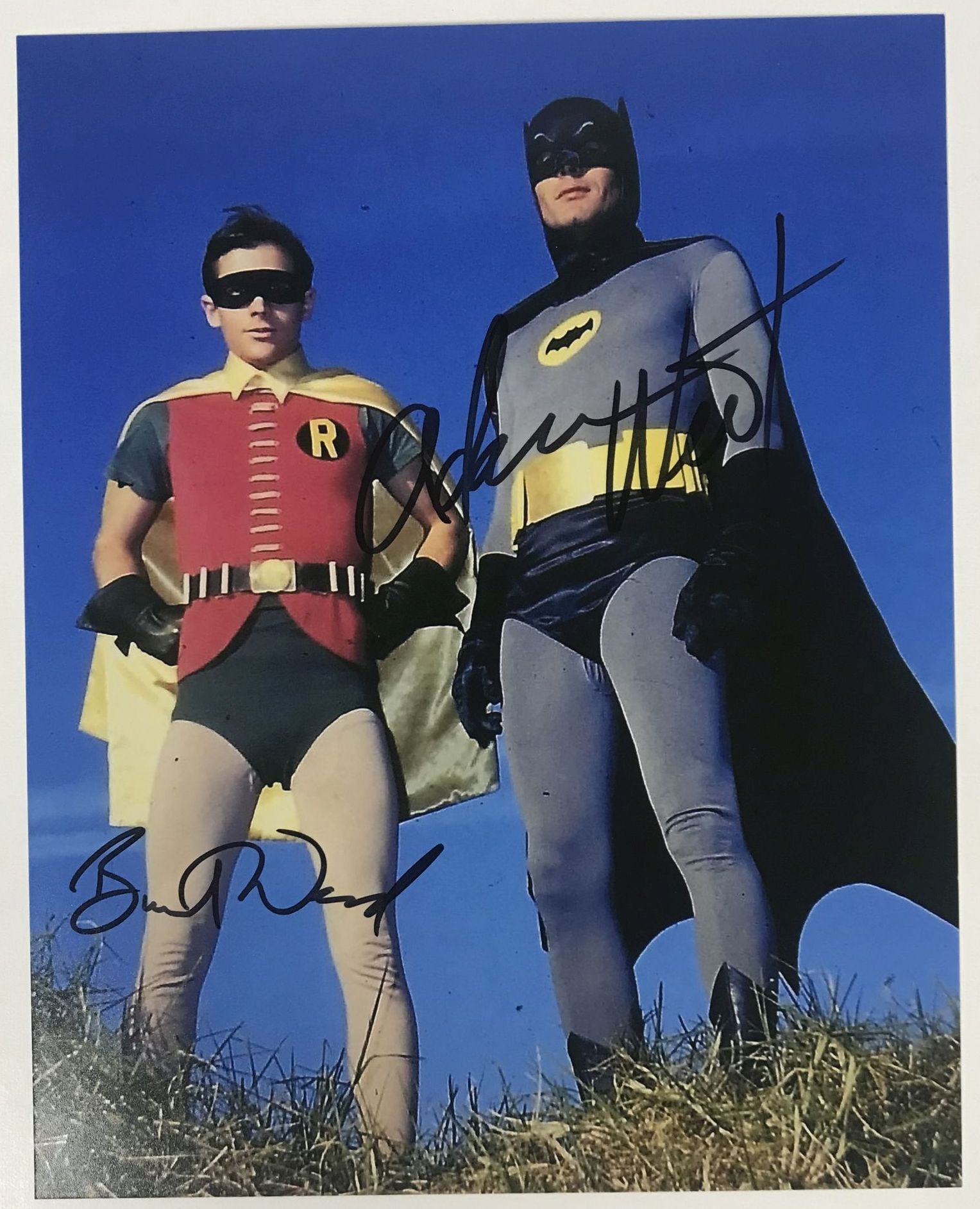 AACS Autographs Adam West & Burt Ward Autographed "Batman" Glossy 8x10 Photo
