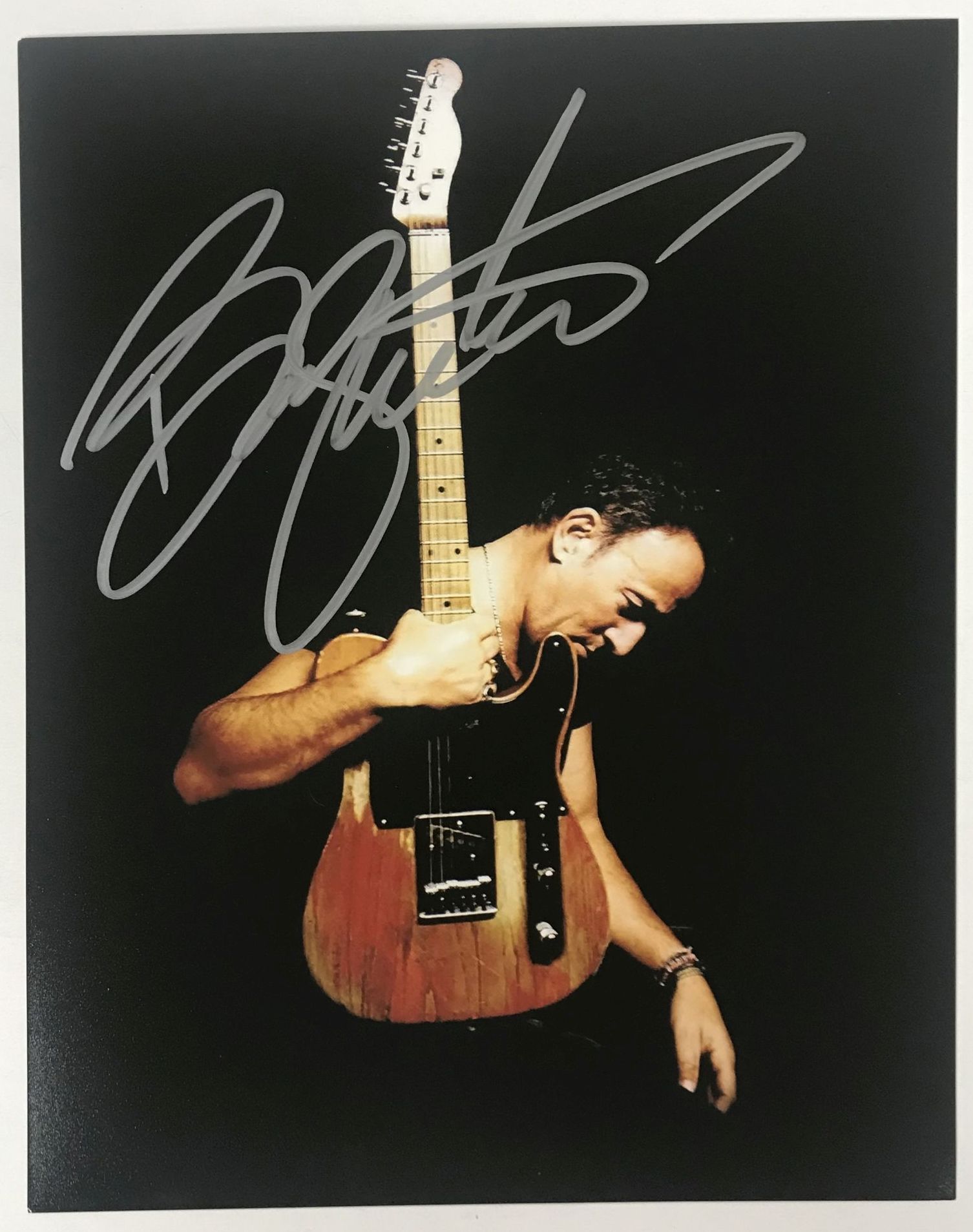 AACS Autographs Bruce Springsteen Autographed Glossy 8x10 Photo