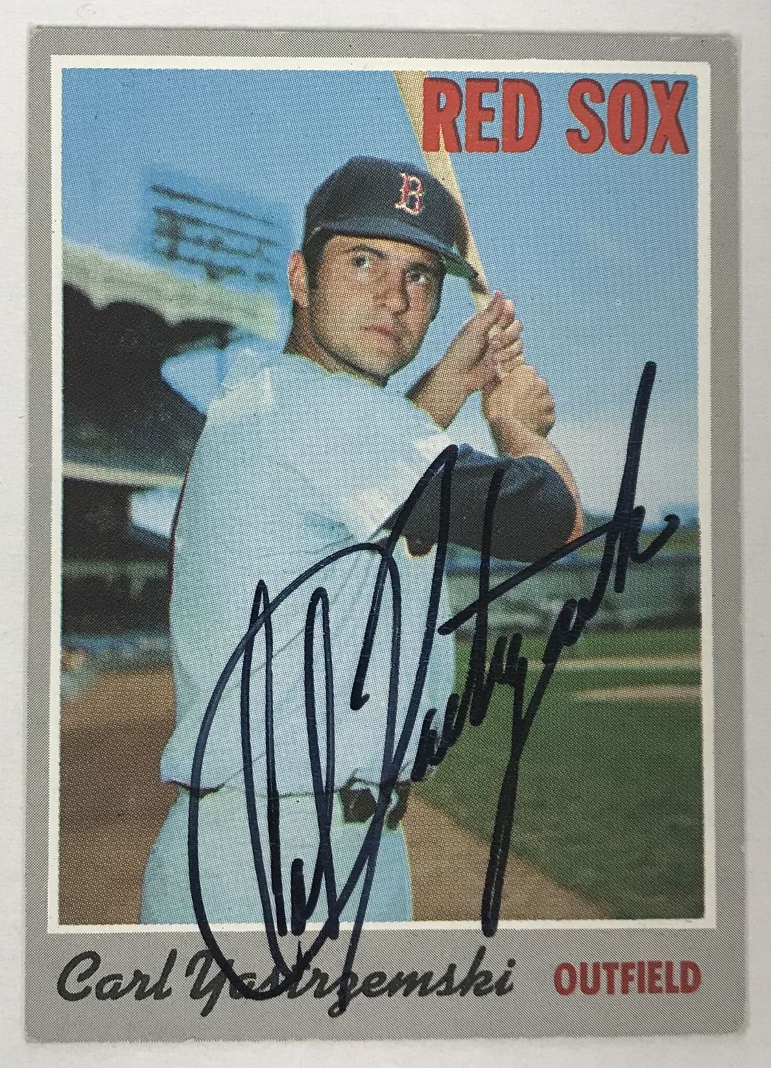 AACS Autographs Carl Yastrzemski Autographed 1970 Topps Baseball Card