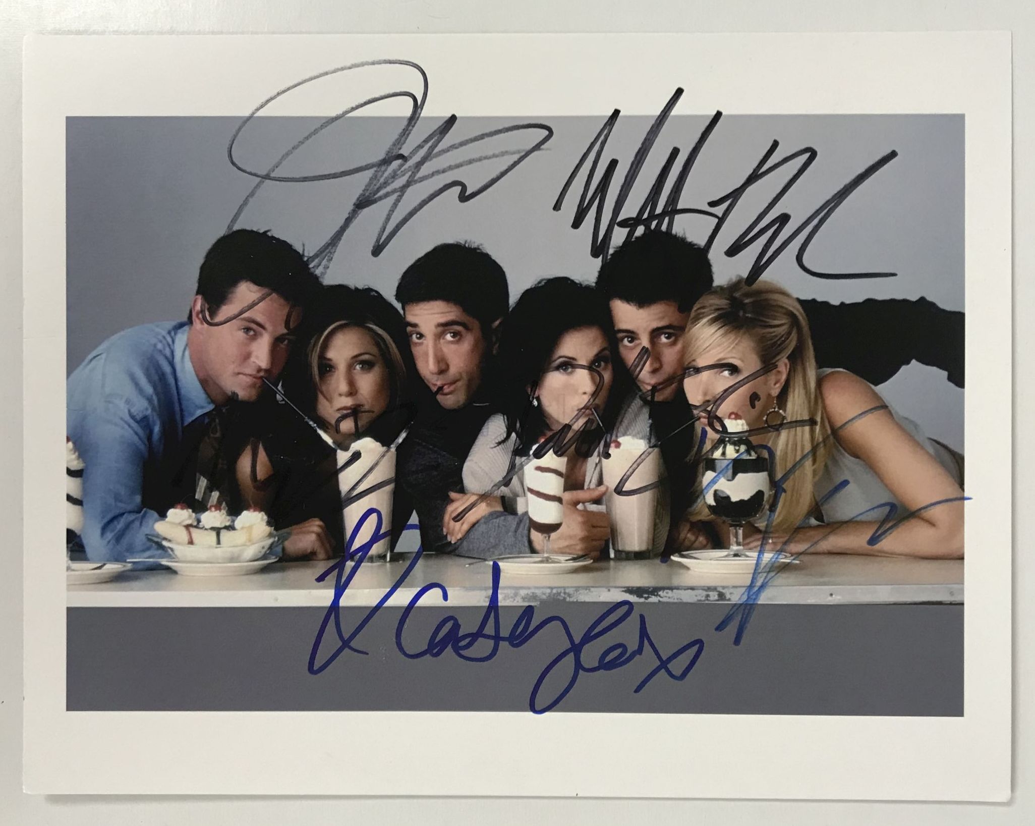 AACS Autographs Friends Cast Autographed Color 8x10 Photo