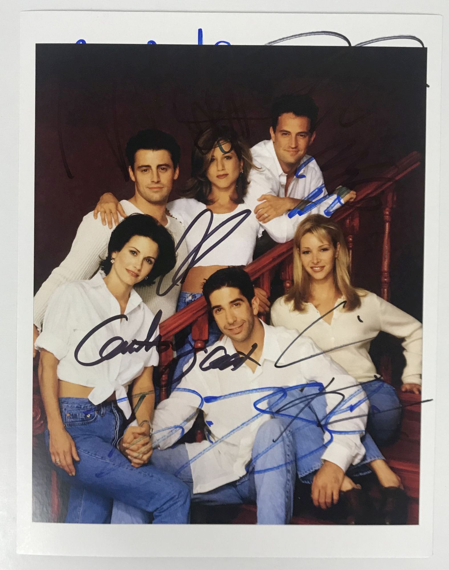 AACS Autographs Friends Cast Autographed Color 8x10 Photo