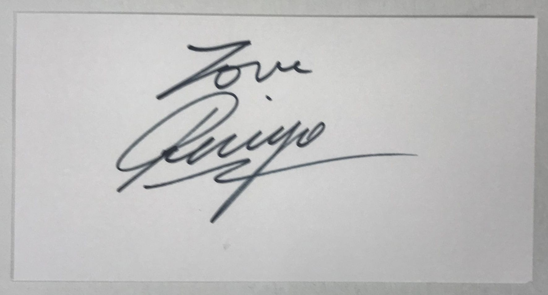 AACS Autographs: Ringo Starr Autographed 3.5x5 Signature Card