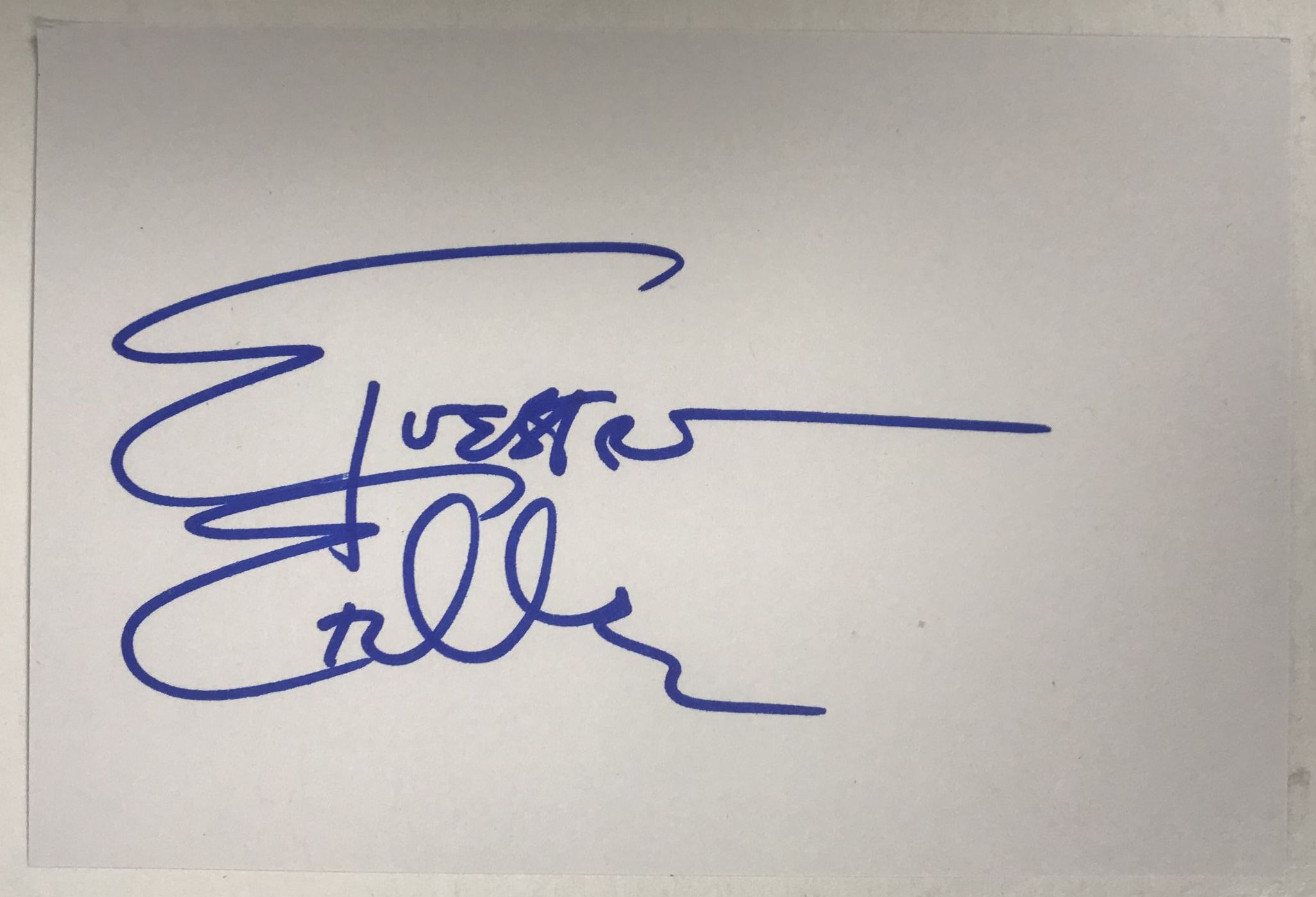 AACS Autographs: Sylvester Stallone Autographed 4x6 Index Card