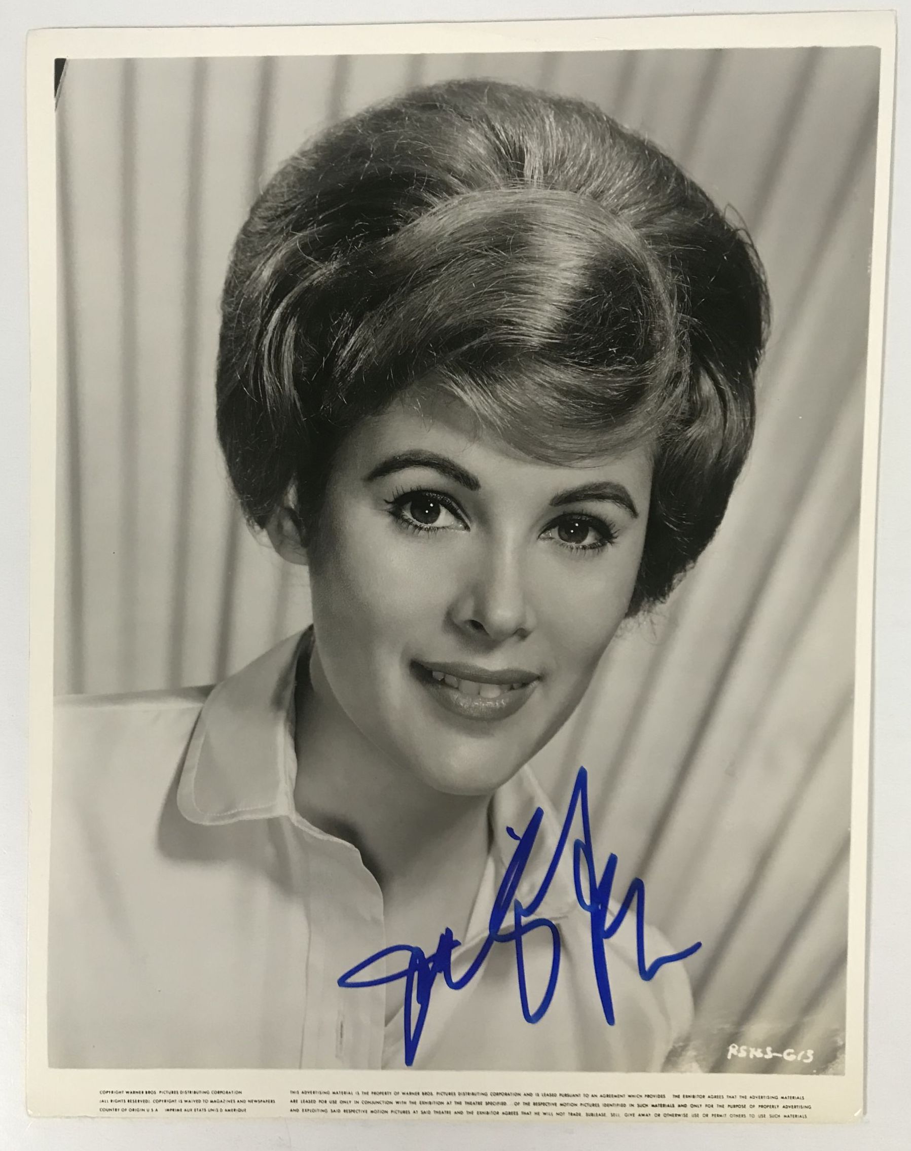 Aacs autographs jill st john autographed glossy 8x10 photo