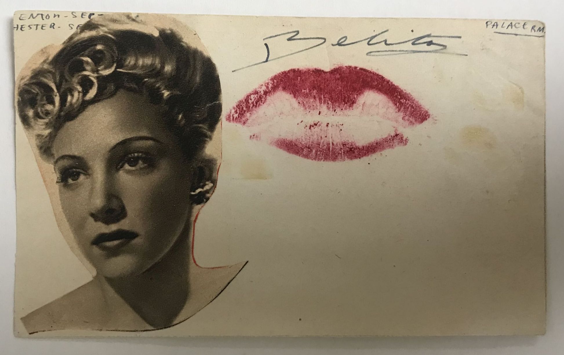 AACS Autographs Belita d 2005 Autographed Vintage 3x5 Index Card W aacs-autographs-belita-d-2005-autographed-vintage-3x5-index-card-w