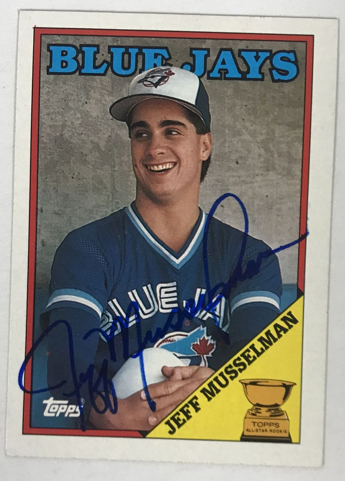 AACS Autographs Jeff Musselman Autographed 1988 Topps Baseball Card