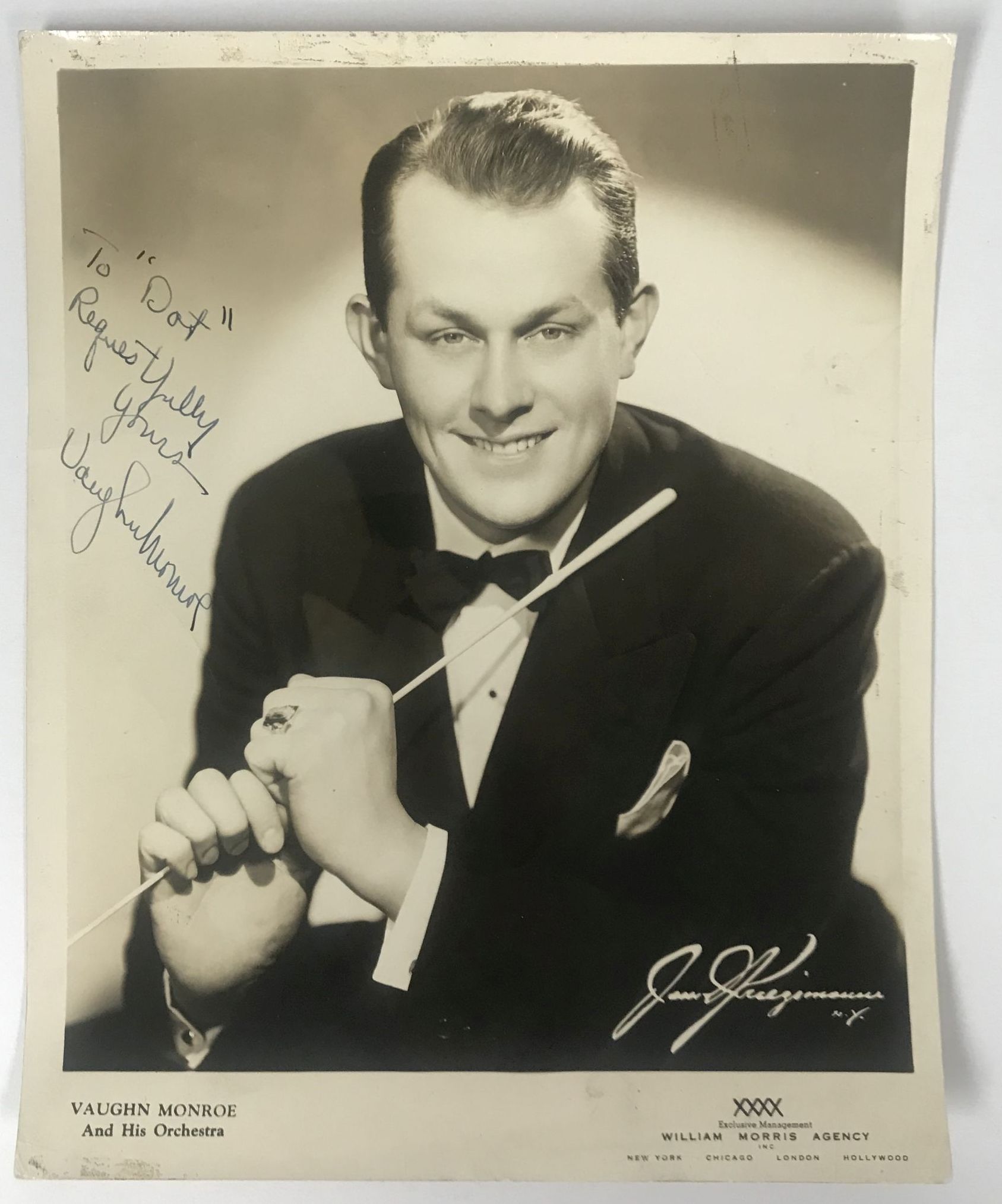 AACS Autographs Vaughn Monroe (d. 1973) Autographed Vintage Glossy
