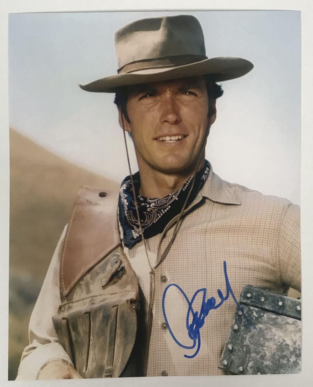 Clint Eastwood Autographed "Rawhide" Glossy 8x10 Photo AACS Autographs