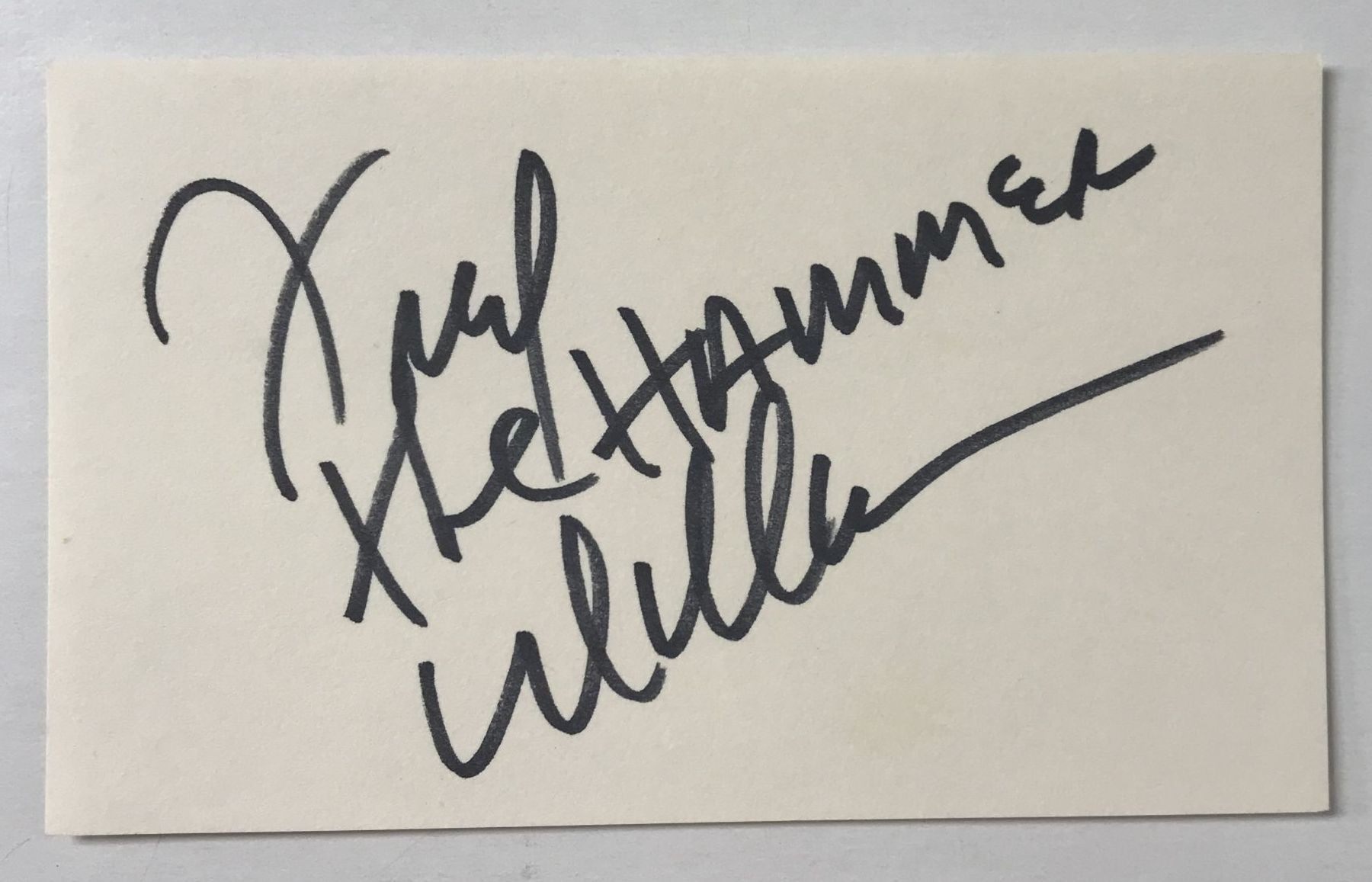 AACS Autographs Fred The Hammer Williamson Autographed Vintage 3x5 aacs-autographs-fred-the-hammer-williamson-autographed-vintage-3x5