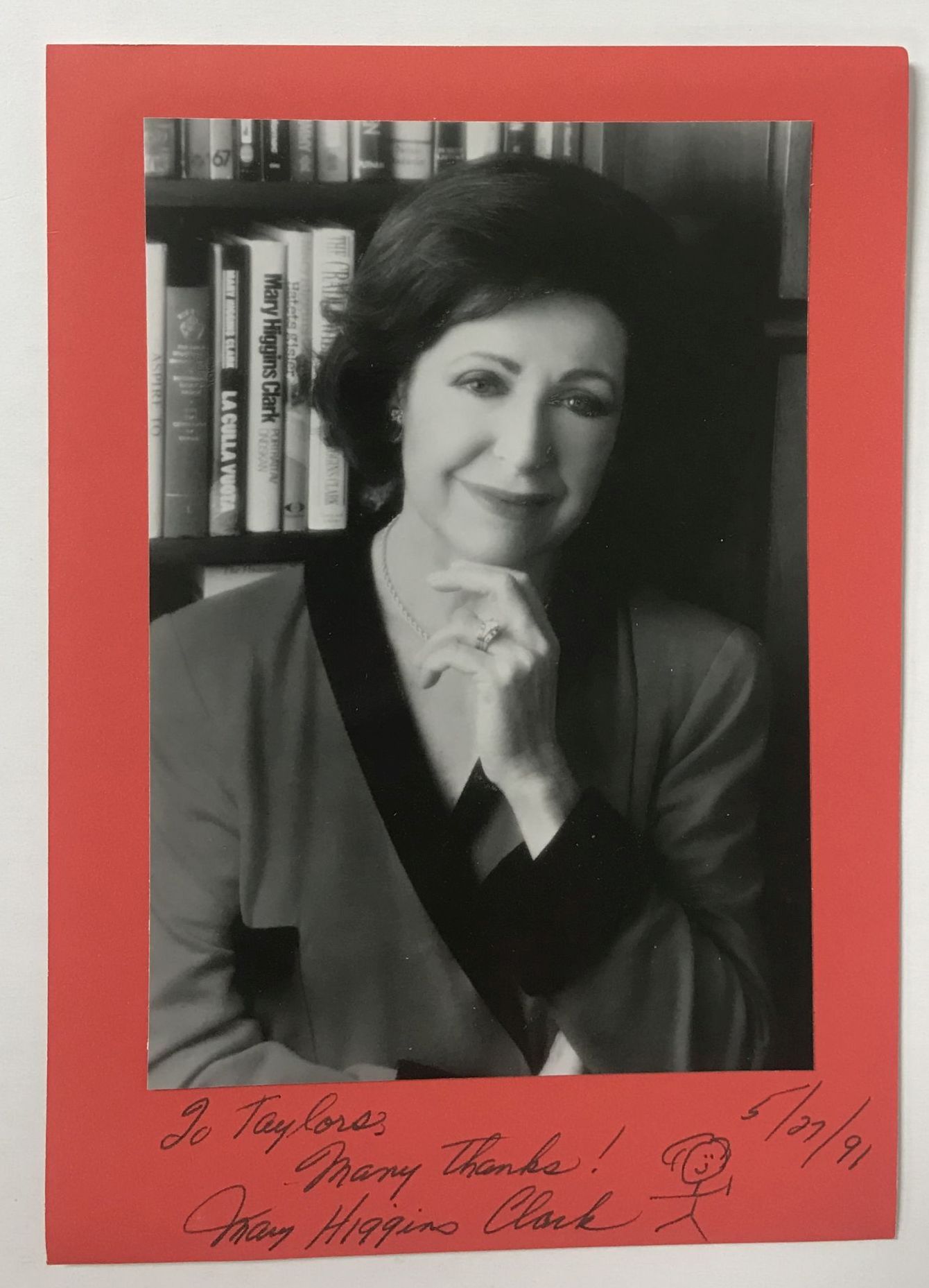 AACS Autographs Mary Higgins Clark (d. 2020) Autographed Vintage 5x7 Photo