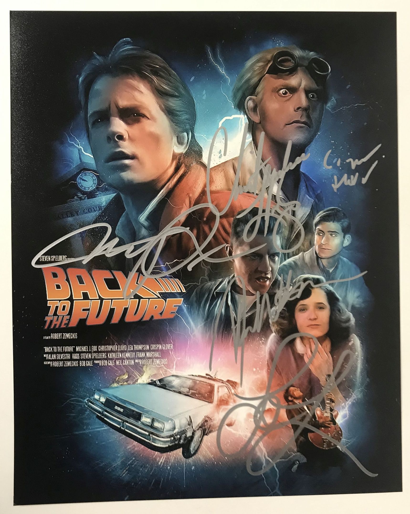 AACS Autographs Back to the Future Cast Autographed Glossy 8x10 Photo