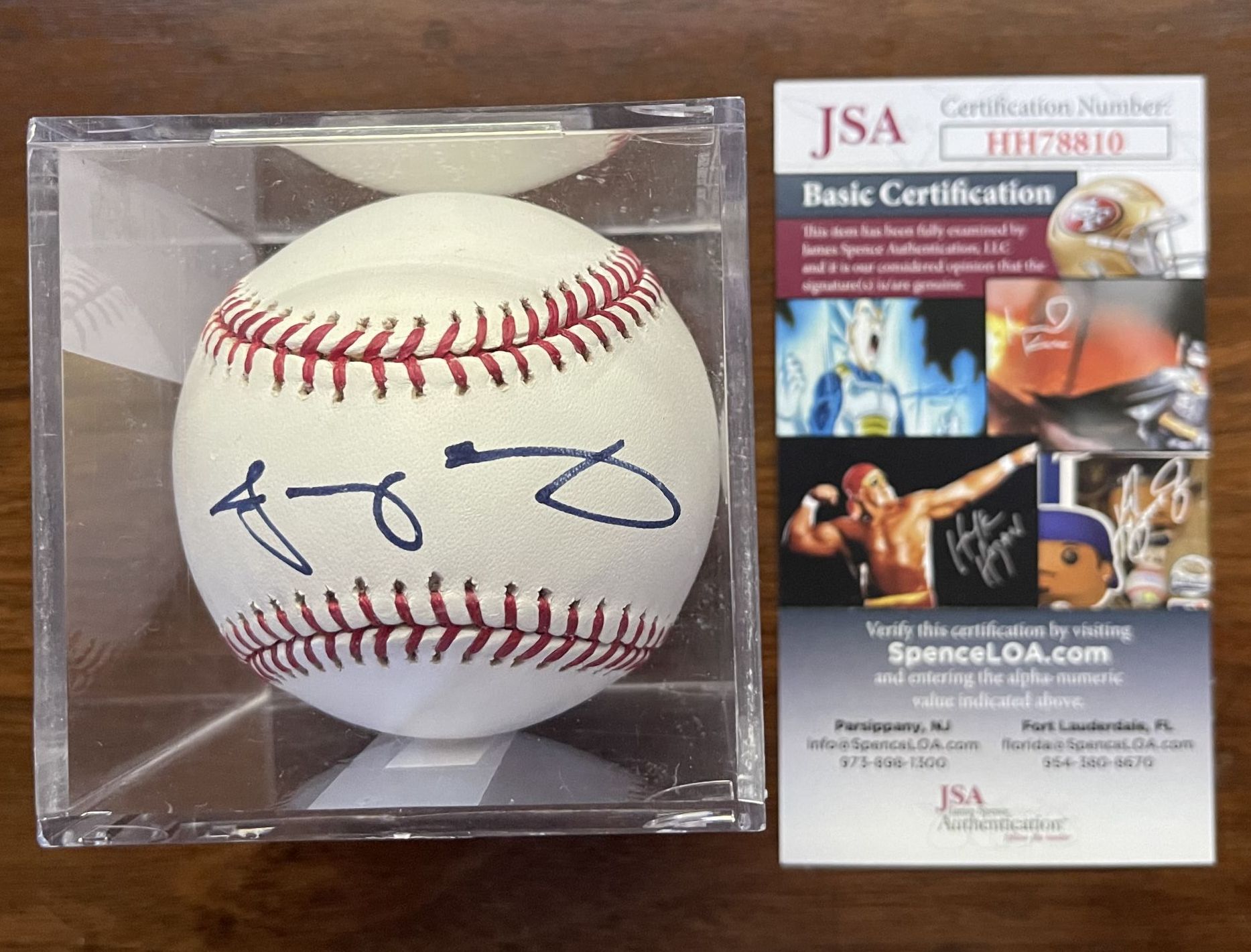 AACS Autographs Jacoby Ellsbury Autographed Official Major League (OML